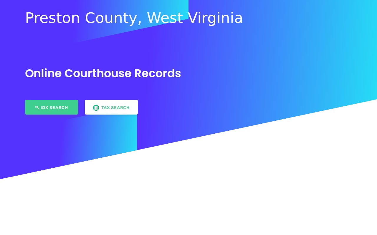 Preston County former owner deed records document inquiry