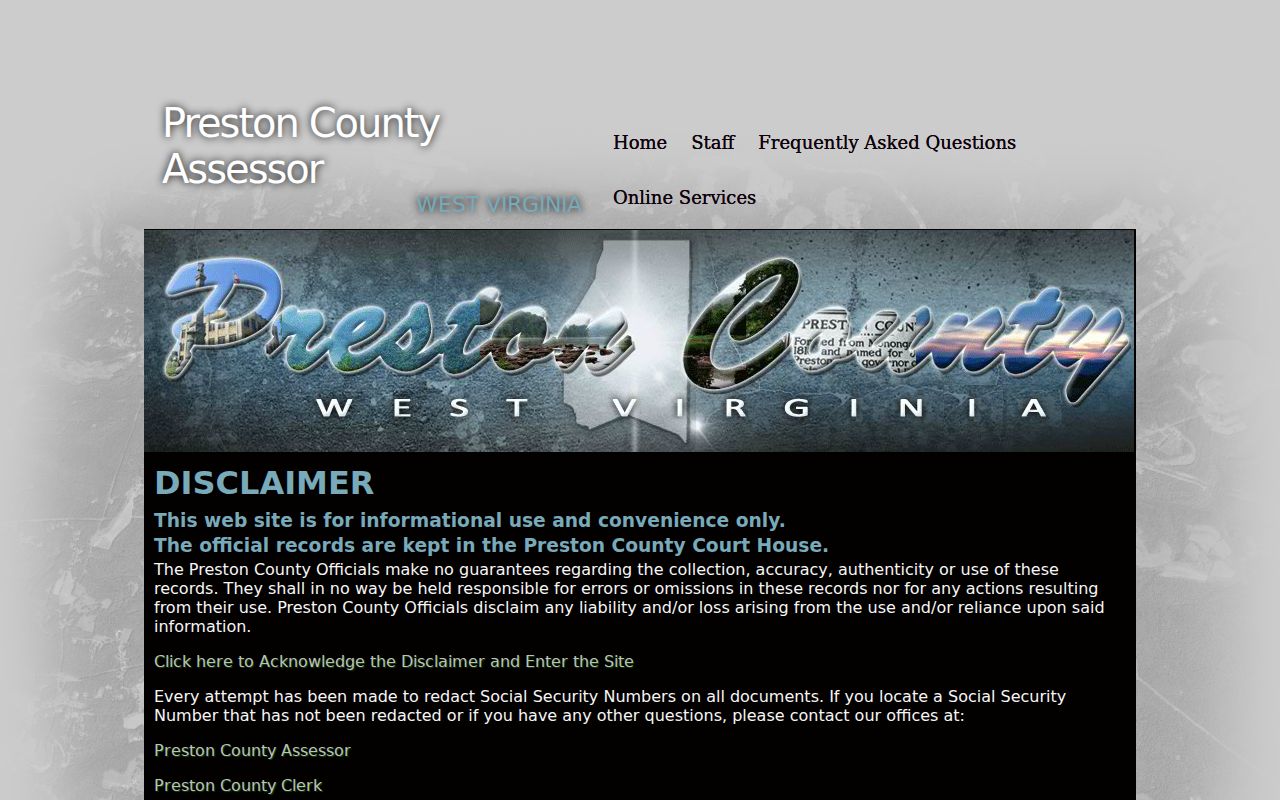 Preston County property records